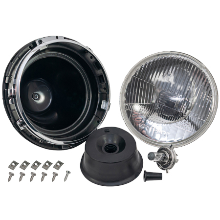 7" Halogen Headlight Assembly - Single - RHD