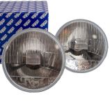 7" Halogen Headlamps - LHD - Pair - With Bulbs